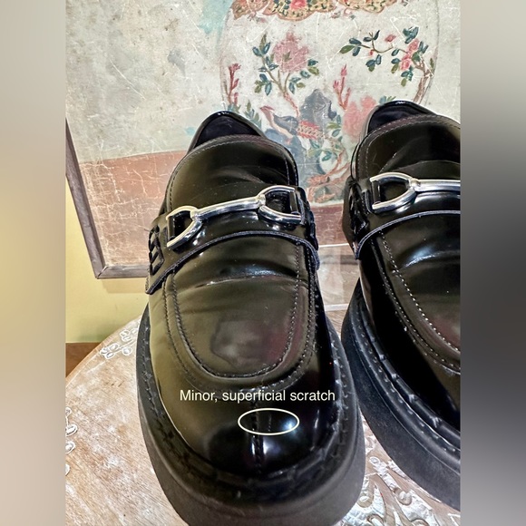 EUC ZARA Chunky Sole Loafer with Silver-Tone Hardware. Size 38/7.5 - Picture 9 of 15